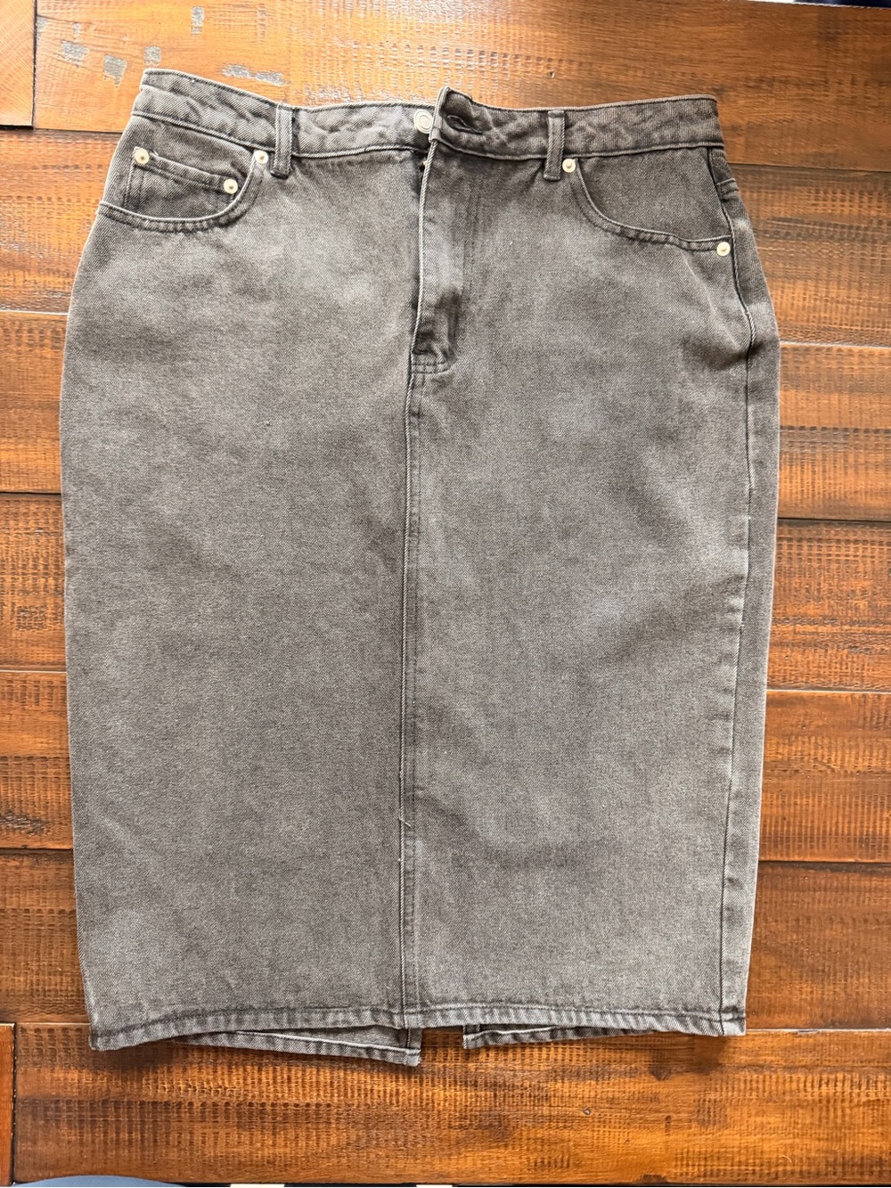 Classic black Denim Pencil Skirt - Women